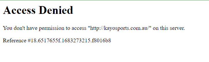 kayo-sports-error-message