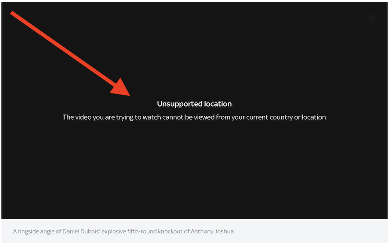 sky sports geo restriction error