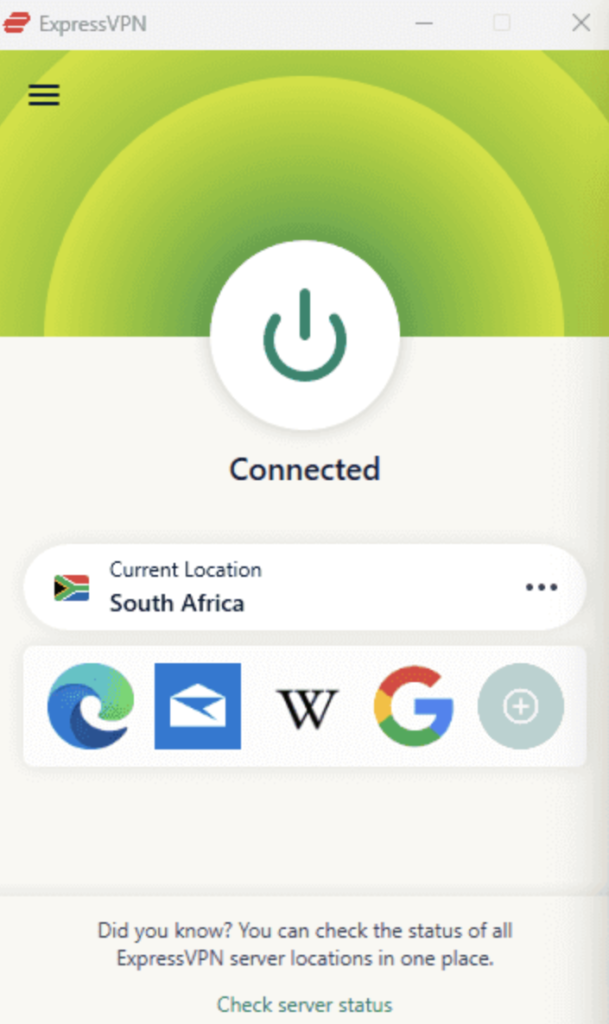 expressvpn south africa server