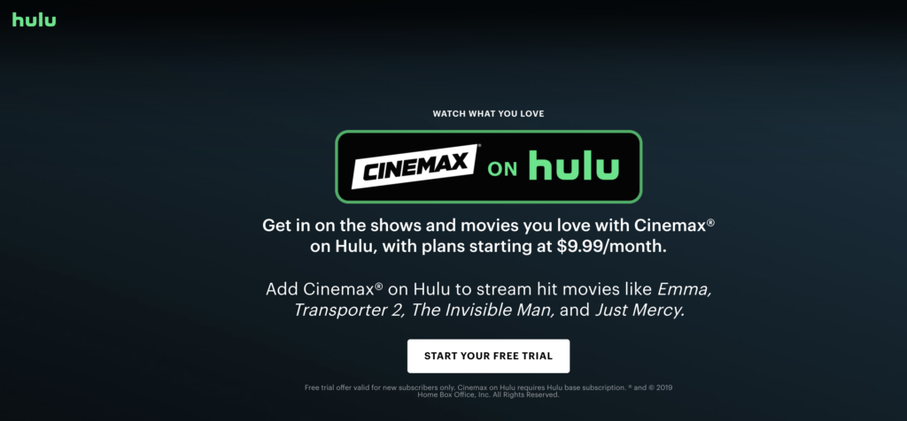 hulu cinemax