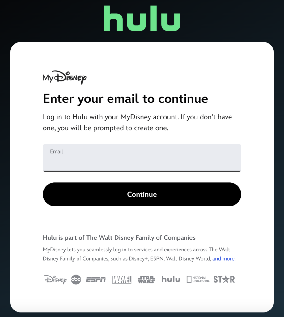 hulu sign up